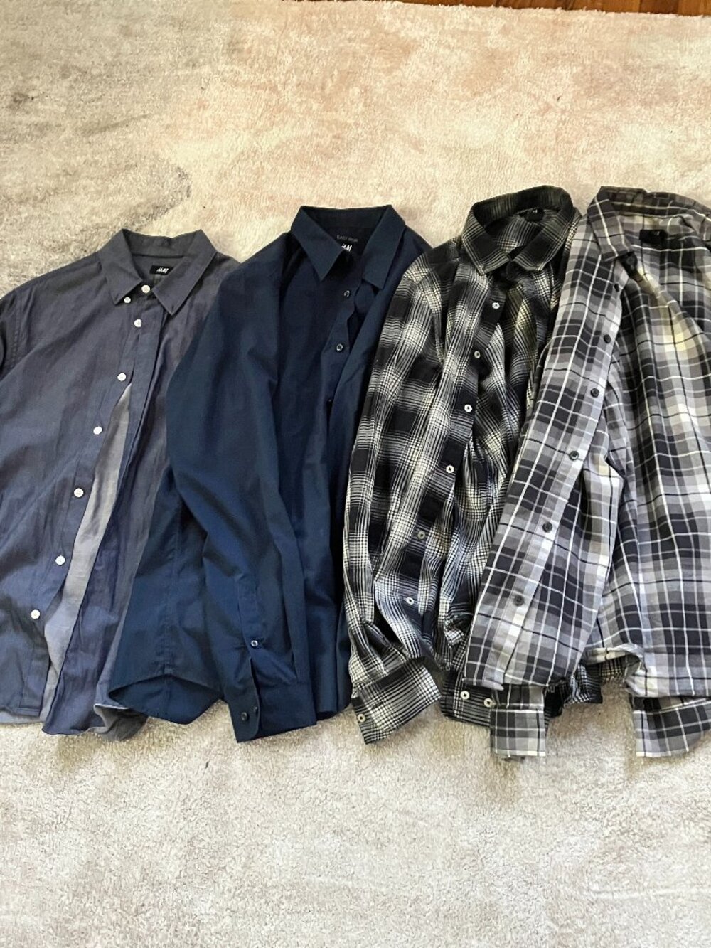 H&M MENS SHIRT BUNDLE OF 4
